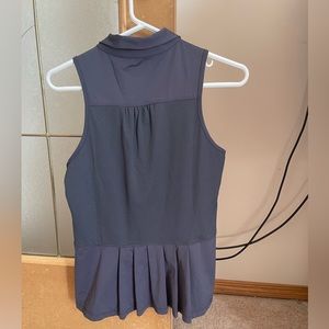 Lija golf shirt, grey, size medium. Very cut with pleats. Very flattering